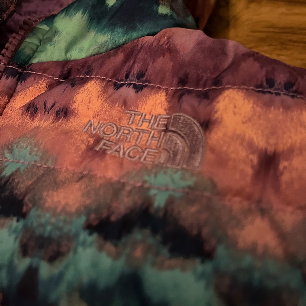 Reversible north face winter coat